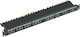 Central Patch Panel Shielded για Rack 1U 19" 24 Θυρών cat6a Μαύρο