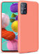 Hurtel Soft Back Cover Σιλικόνης Πορτοκαλί (Galaxy A51)