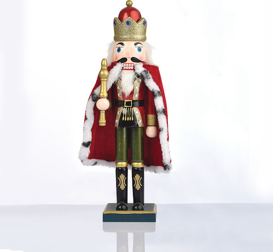 Aca Wooden Christmas Nutcracker 35cm Multicolour