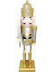 Aca Wooden Christmas Nutcracker 60cm Gold