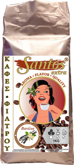 Santos Extra Καφές Φίλτρου Βανίλια Vanilla Αλεσμένος 1kg