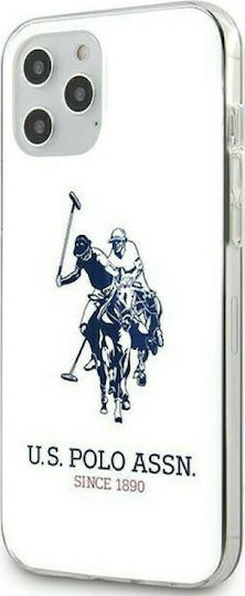U.S. Polo Assn. Shiny Big Logo Back Cover Σιλικόνης Λευκό (iPhone 12 Pro Max)