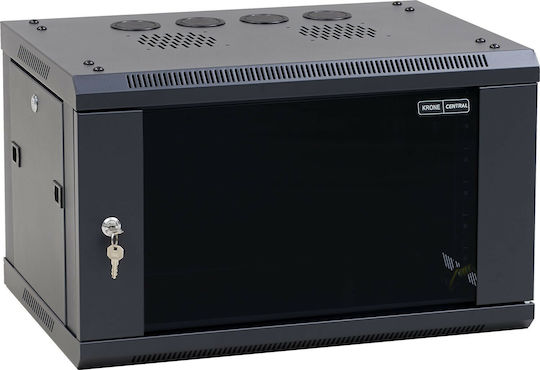 Central Επιτοίχια Καμπίνα Rack 6U 60x45x37cm Μαύρο 3000 1 450 06/C