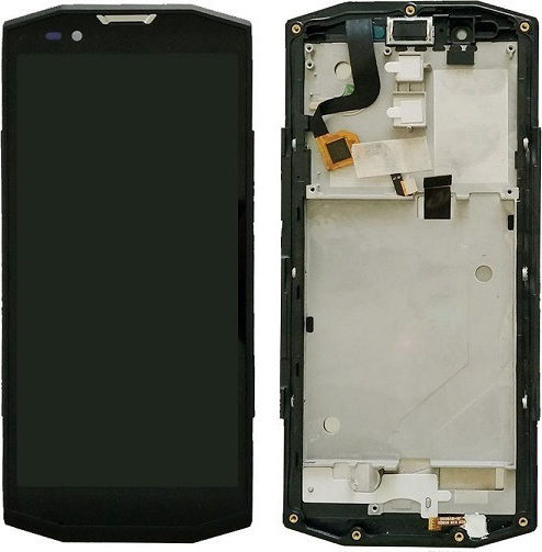 BlackView Screen with Touch Mechanism and Frame for (Black)