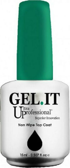 GEL.IT.UP Non Wipe Top Coat για Ημιμόνιμα Βερνίκια 15ml