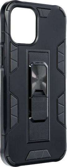 Forcell Defender Tough Umschlag Rückseite Kunststoff Schwarz (iPhone 12 mini)