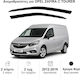 Heko Set of Windbreakers Front Car Dark Fime for Opel Zafira Tourer 2pcs