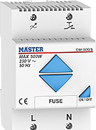Master Dimmer Panel Push Button Dimmer Switch 230V LED 500W