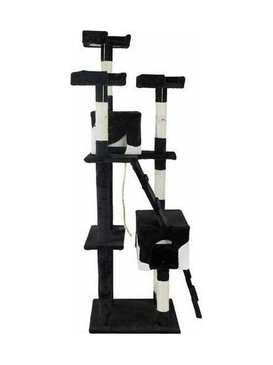 Scratching Post Cat Trees Black 5 levels 49x49x170cm