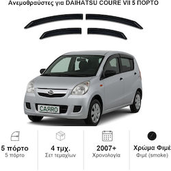 Heko Set Deflectoare Vânt Față și Spate Dark Fime Pentru Daihatsu Inimă 4 Bucăți 13219