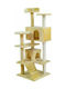 Malatec Scratching Post Cat Trees Beige 5 levels 49x49x133cm