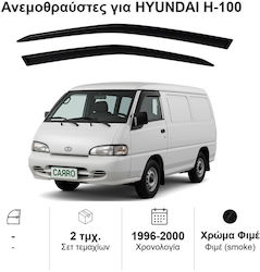 Heko Σετ Ανεμοθραύστες Μπροστινοί Σκούρο Φιμέ για Hyundai H 100 2τμχ 17213