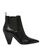 Windsor Smith Adelyn Leather Women's Chelsea Boots with High Heel Black