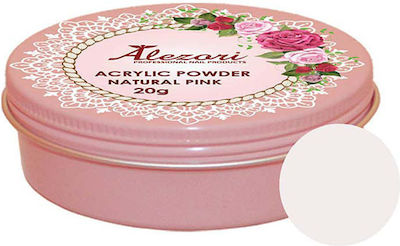 Alezori Акрилен прах Acrylic Powder Natural Pink в Розов цвят 20гр