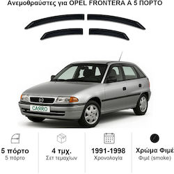 Heko Set Deflectoare Vânt Față și Spate Dark Fime pentru Opel Frontera 4 Bucăți 25333