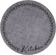 Sdim Cook & Wash Runde Küchenmatte mit rutschfestem Unterlage 495 Floreale Kitchen 67εκ.