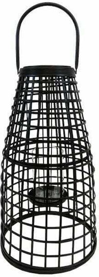 Art et Lumiere Φαναράκι Bamboo Επιδαπέδιο Μαύρο 30.5x30.5x54εκ.