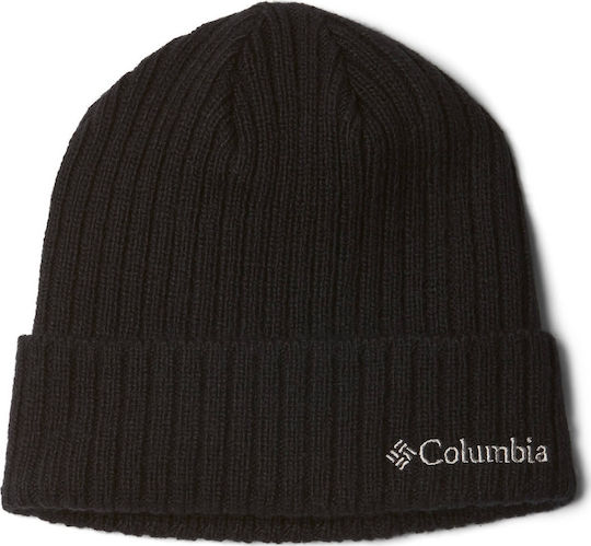 Watch Cap Beanie Unisex Σκούφος Πλεκτός σε Μαύρο χρώμα