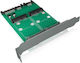 RaidSonic IcyBox Κάρτα 2x M.2 SATA σε 2 θύρες SATA III (IB-CVB514)