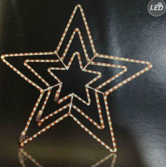 Fos me Plastic Christmas Decorative Pendant Star 80x80cm Yellow with Controller