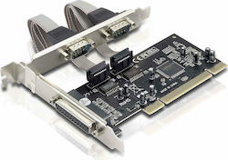 Conceptronic Κάρτα PCIe σε 3 θύρες DB25 Parallel / RS232 DB9 Serial