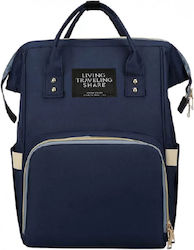 Fiko Wickeltasche Rucksack Blau 26x16x42cm