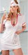 Cottelli Collection Nurse Plus Size Dress Sexy Στολή Νοσοκόμα