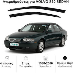 Heko Set Deflectoare De Vânt Auto Partea Din Față Dark Fime Pentru Volvo S80 2 Bucăți