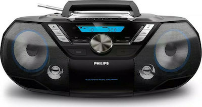 Philips Φορητό Ηχοσύστημα AZB798T με Bluetooth / CD / USB / Ραδιόφωνο σε Μαύρο Χρώμα
