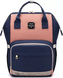 Lequeen Diaper Bag Blue - Pink 30x22x39cm.