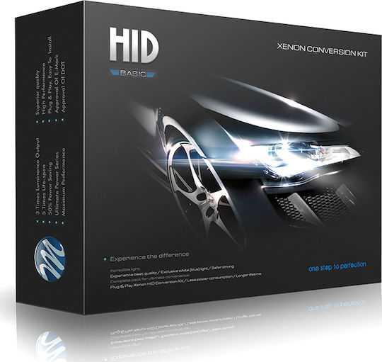 M-Tech Xenon Σετ Φωτισμού Αυτοκινήτου H4 12V 6000K Ψυχρό Λευκό