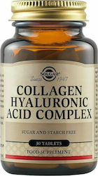 Solgar Collagen Hyaluronic Acid Complex 120mg Ergänzungsmittel für die Gelenkgesundheit 30 Registerkarten