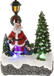 Iliadis Christmas Plastic Illuminated Figure Multicolour Santa Battery 13x10x6cm