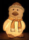 Lianos Illuminated Christmas Plastic Figure Penguin White Height 51cm