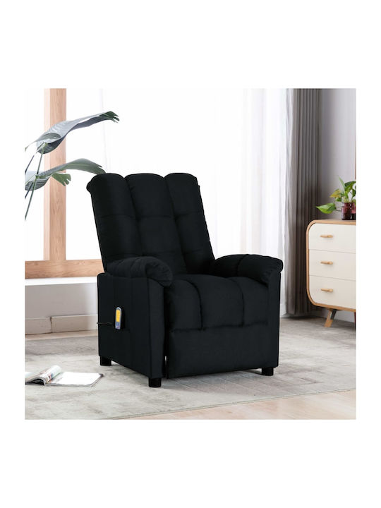 Fotoliu Relax Masaj cu Puf Negru 74x99x102cm