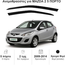 Heko Σετ Ανεμοθραύστες Μπροστινοί και Πίσω Σκούρο Φιμέ για Mazda 2 4τμχ 23152 Heko Σετ Ανεμοθραύστες Μπροστινοί και Πίσω Σκούρο Φιμέ για Mazda 2 4τμχ 23152