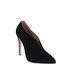 Fardoulis Suede Stiletto Black High Heels