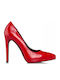 Envie Shoes Pointed Toe Red Heels