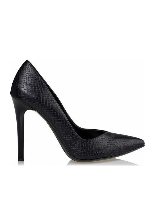 Envie Shoes Pointed Toe Black Medium Heels