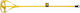 FFG Paint Mixing Paddle Hex 100x400mm 33660