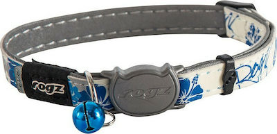 Rogz Glow Cat Collar Butterfly Small Blue 11mm