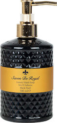 Savon De Royal Pearl Black Liquid Soap with Pump 500ml