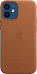 Apple Leather Case with MagSafe Back Cover Saddle Brown (iPhone 12 mini)