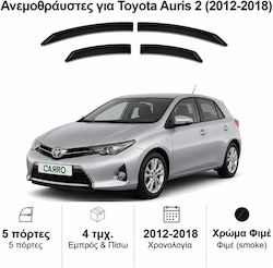 Heko Set Car Windbreakers Front And Back Dark Fime For Toyota Auris 5D 2013+ 4 Pieces 29629 Heko Set Car Windbreakers Front And Back Dark Fime For Toyota Auris 5D 2013+ 4 Pieces 29629