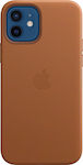 Apple Leather Case with MagSafe Umschlag Rückseite Leder Braun (iPhone 12 / 12 Pro) MHKF3ZM/A