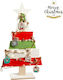 Christmas Decorative Illuminated Wood Tree 109cm Battery