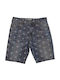 Kinder-Shorts/Bermudas Denim Denim Bermuda mit Palmen Blau