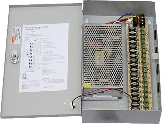 Tele PSU-1220 Power Supply for CCTV Systems 20A-12VDC