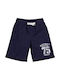 District75 Kinder Shorts/Bermudas Stoff Βερμούδα Φούτερ Blau