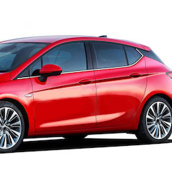 S-dizayn Opel Astra K 5D 2015+ Trim Μαρκέ Παραθύρων Αυτοκόλλητα Χρωμίου 6τμχ